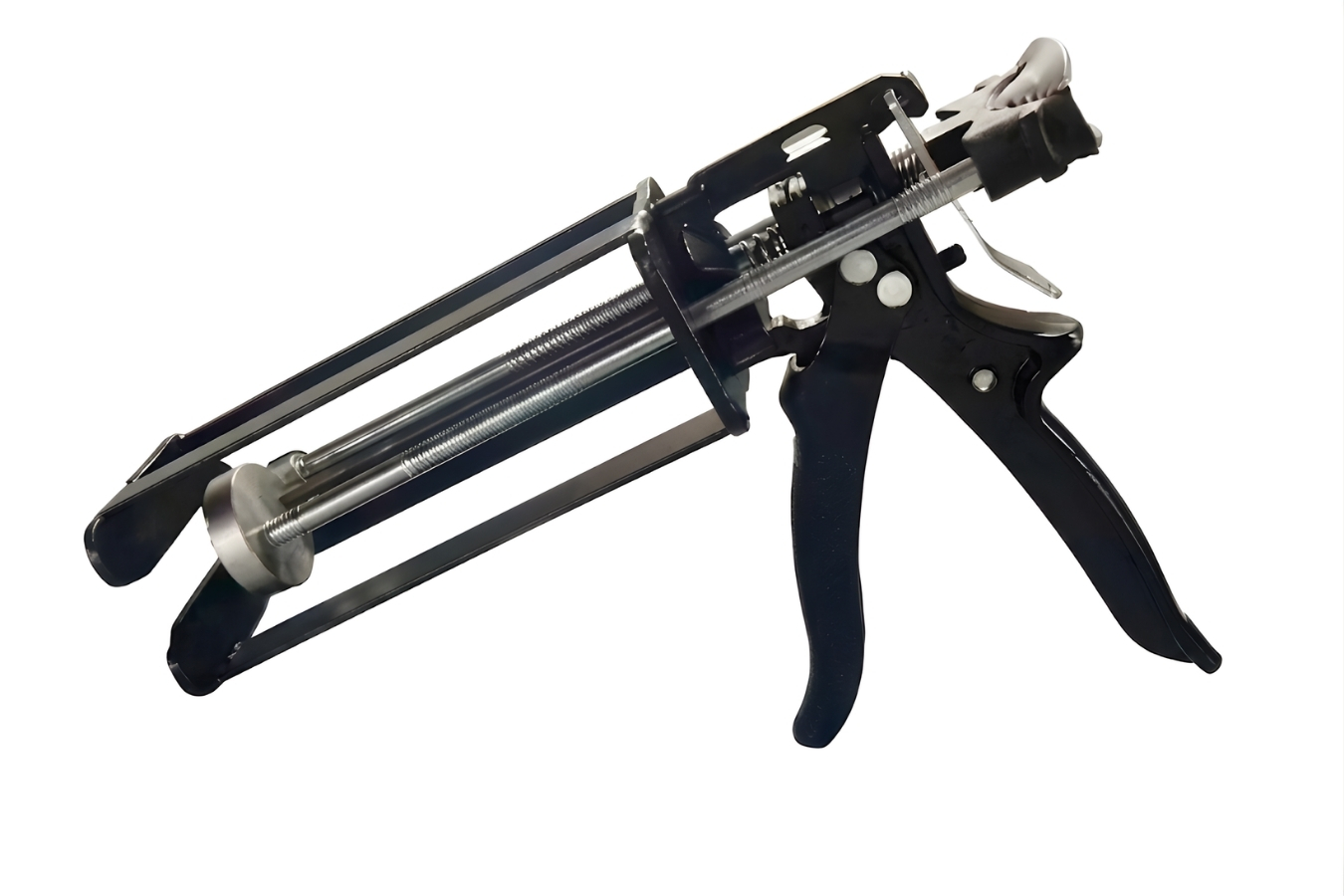 Heavy-duty dual-component manual dispensing gun for Marktec ZOTA adhesive cartridges; essential tool for precise kitchen and bathroom countertop bonding.